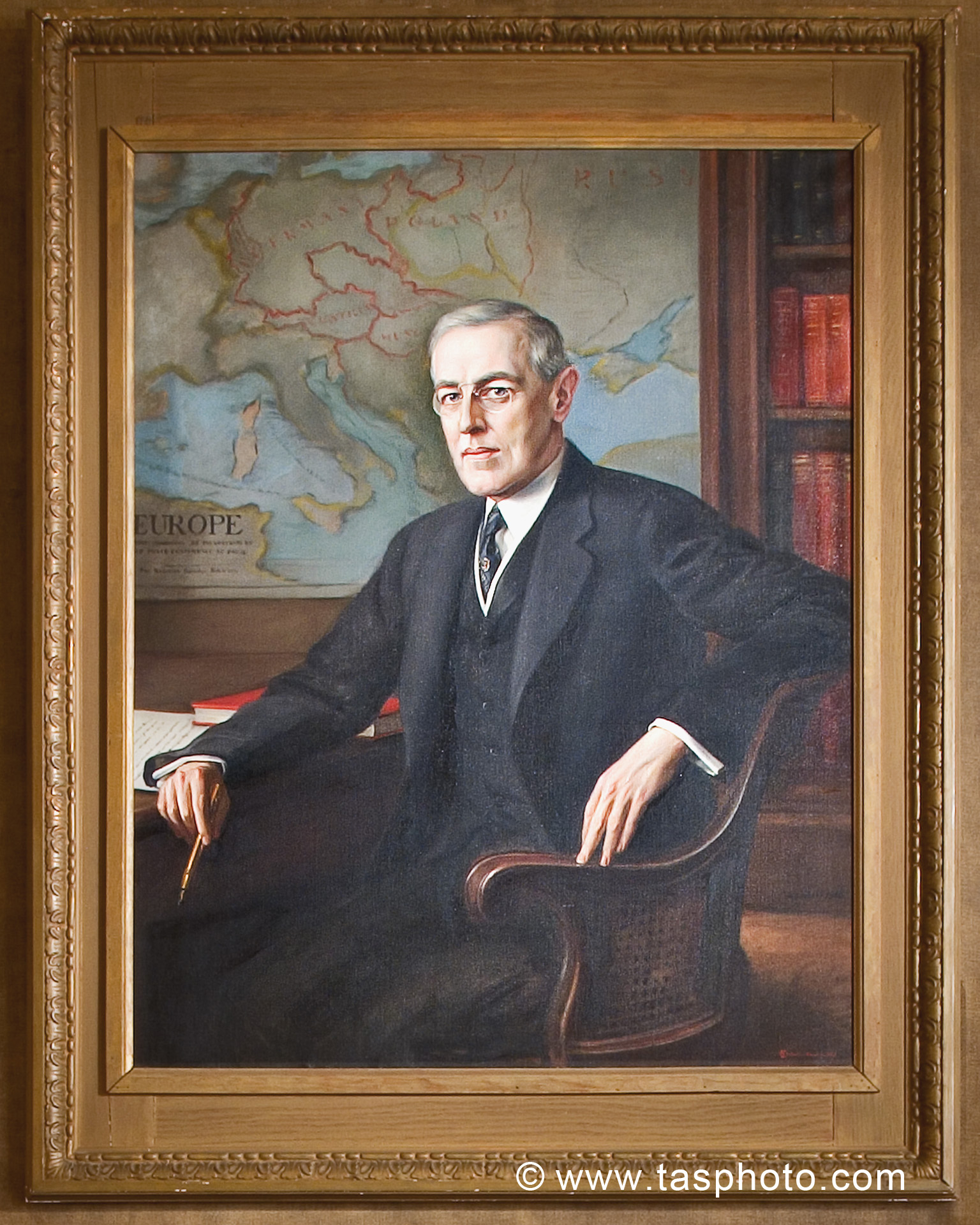 Woodrow Wilson House Museum Library, Portrait The President Woodrow Wilson House